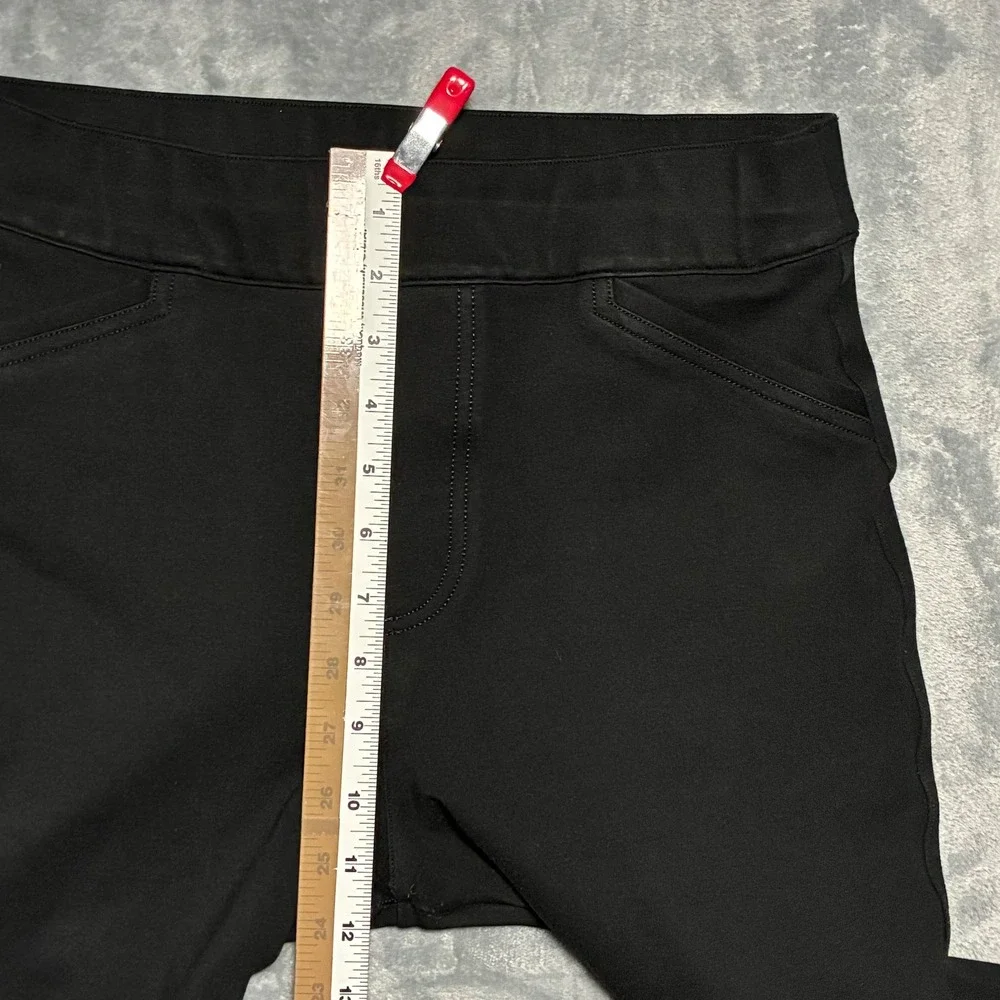 SPANX Black‎ Ponte Knit Pull On Cropped Ankle Pants Women's Medium